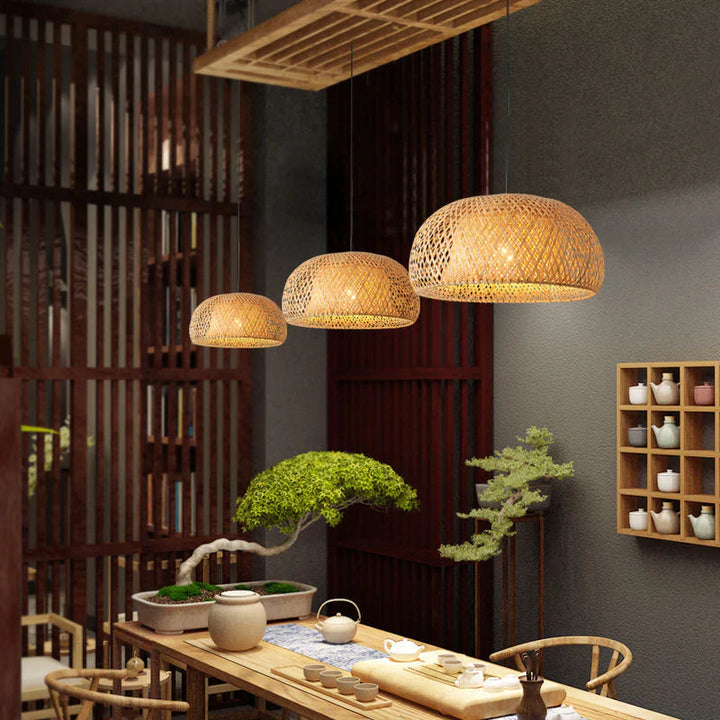 Rattan Pendellampe