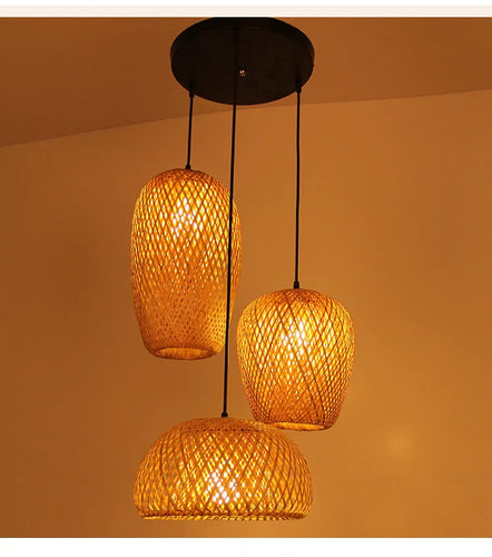 Rattan Pendellampe