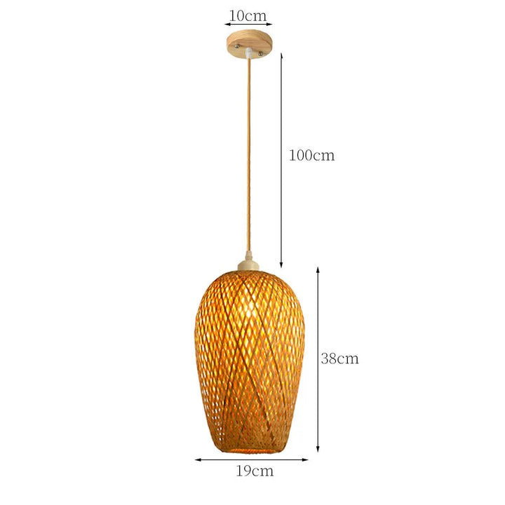 Rattan Pendellampe