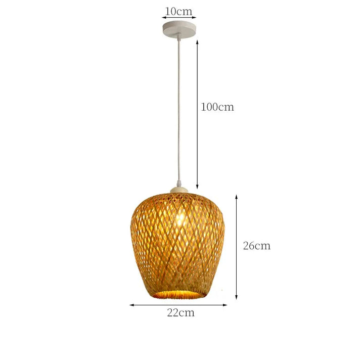 Rattan Pendellampe
