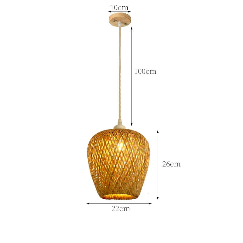 Rattan Pendellampe