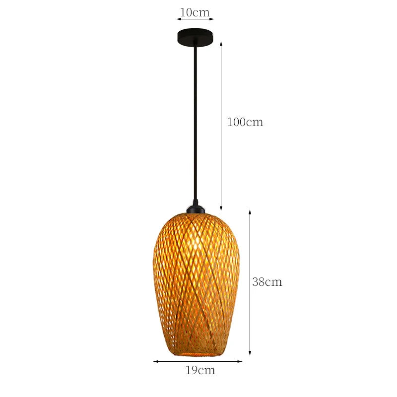 Rattan Pendellampe