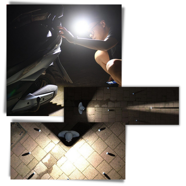 Oppladbar LED-hodelykt