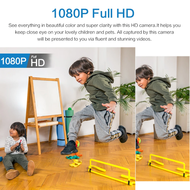 Skanto | Vanntett HD Mini Kamera Med Nattmodus og Vidvinkelobjektiv IP WiFi 1080P HD 160° Vidvinkel