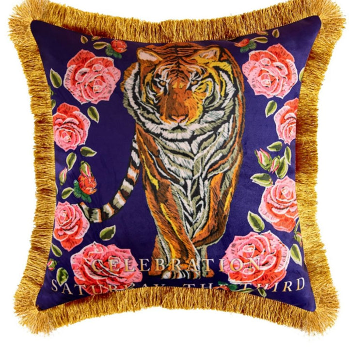 Skanto | Regal Tiger Kunstnerisk Fløyelsputevar
