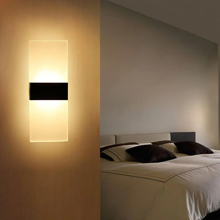 Glass vegglampe | Skanto