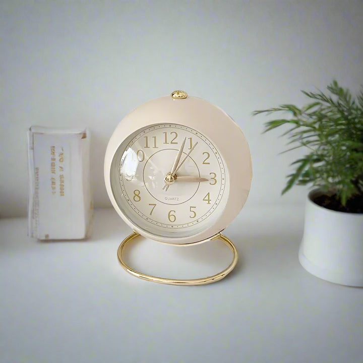 Skanto | Retro Vintage Stil Gull Akse Alarmklokke