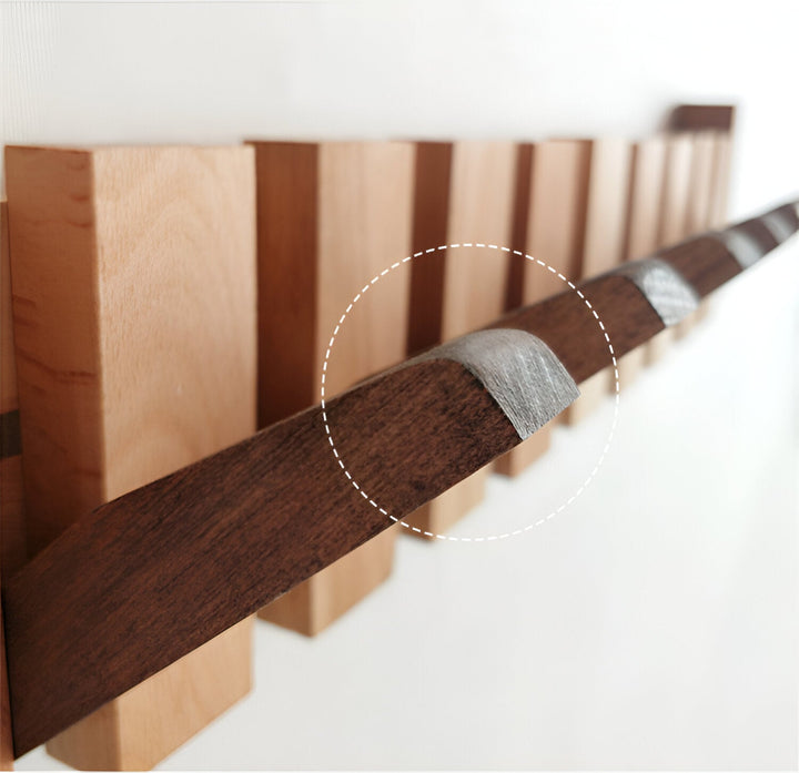 Skanto | RetroHooks - Tre piano vegghylle med magnetiske kroker