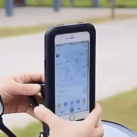 SafeRide Wasserdichter Handyhalter – 360° drehbar for Fahrrad og Regenwetter