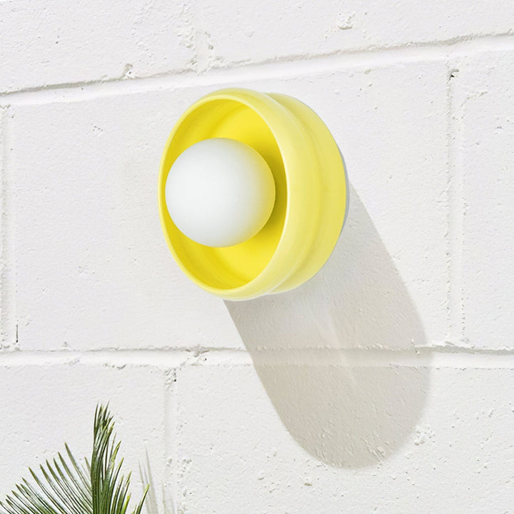 Rund Keramisk Vegglampe - Circo | Skanto