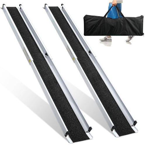 2x Rullestolrampe Aluminium Laste rampe opptil 300 kg | Skanto