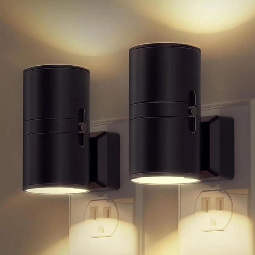 Skanto | Dimmbar plug-in nattlampe med bevegelsessensor - LED-lampe for soverom, ganger og trapper