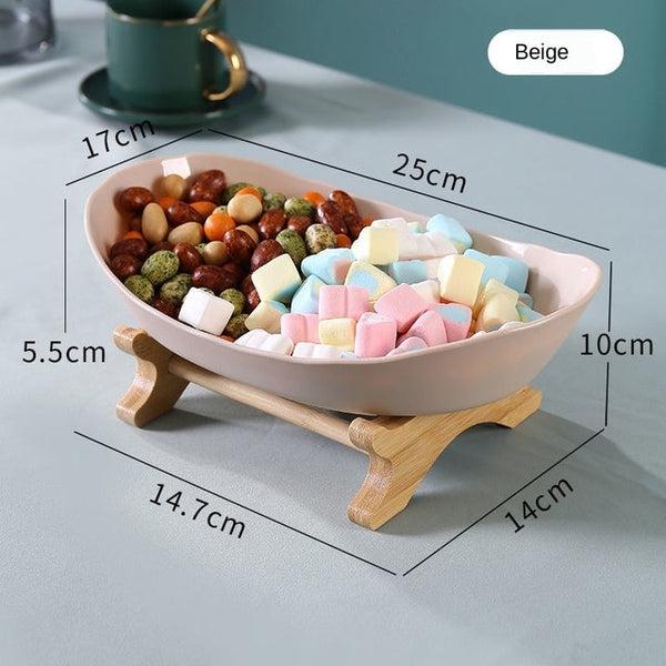 Rustikk Tier Plate Trestativ Med Tallerkener (Ulike Design & Farger) | Skanto