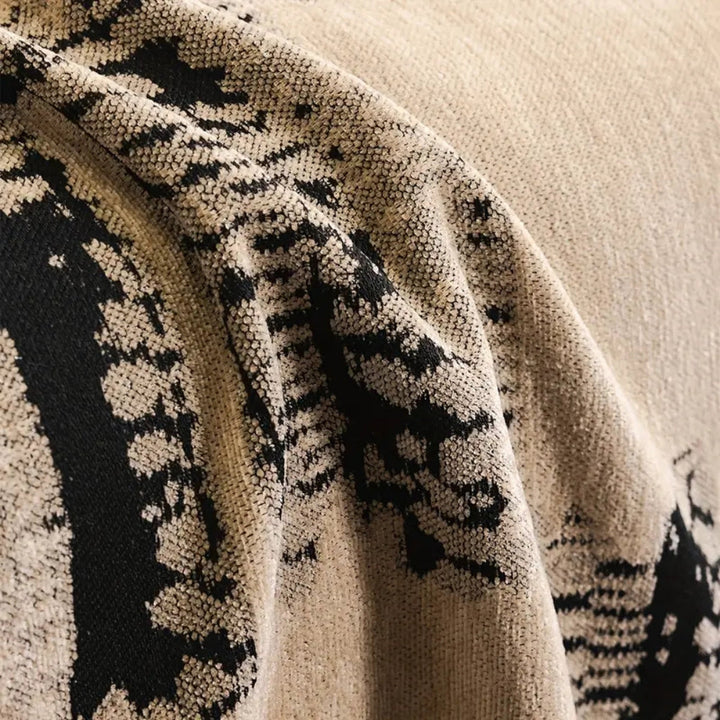 Skanto | Rustikk Abstrakt Chenille Sofa Deksel