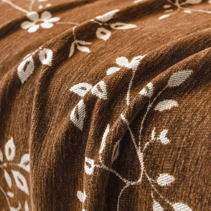 Skanto | Rustic Blossom Ivory Floral Sofa Cover