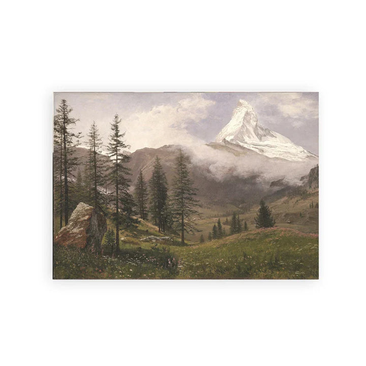 Rustikk Vintage Landskap Oljemaleri Fjell Skog Veggkunst Fine Art Lerret Utskrifter Galleri Veggbilder For Stue Spisestue Kunst Dekorasjon | Skanto