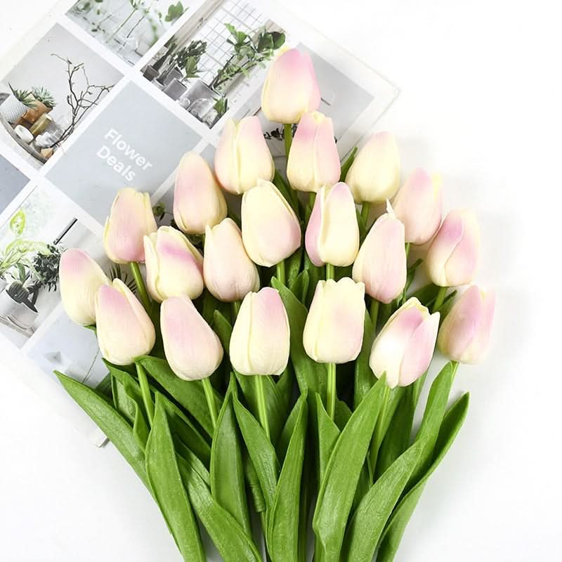 Skanto | Kunstig Tulipanbukett med Realistiske Livaktige Blomster