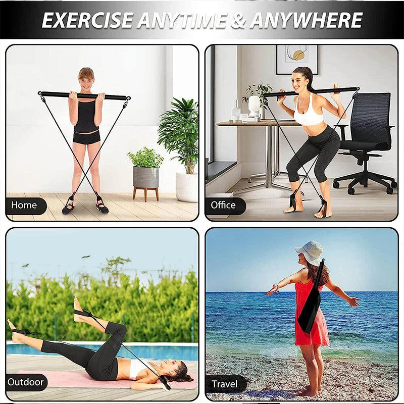 Skanto | Multifunksjonell Elastisk Pilatesstang