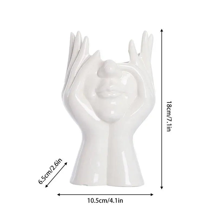 Skanto Vase Keramisk Ansiktsvase For Dekor Kunstvase For Hjemme Kontor Dekor Feministisk Dekor Moderne Kropps Blomster Vase Femal Kropp Vase