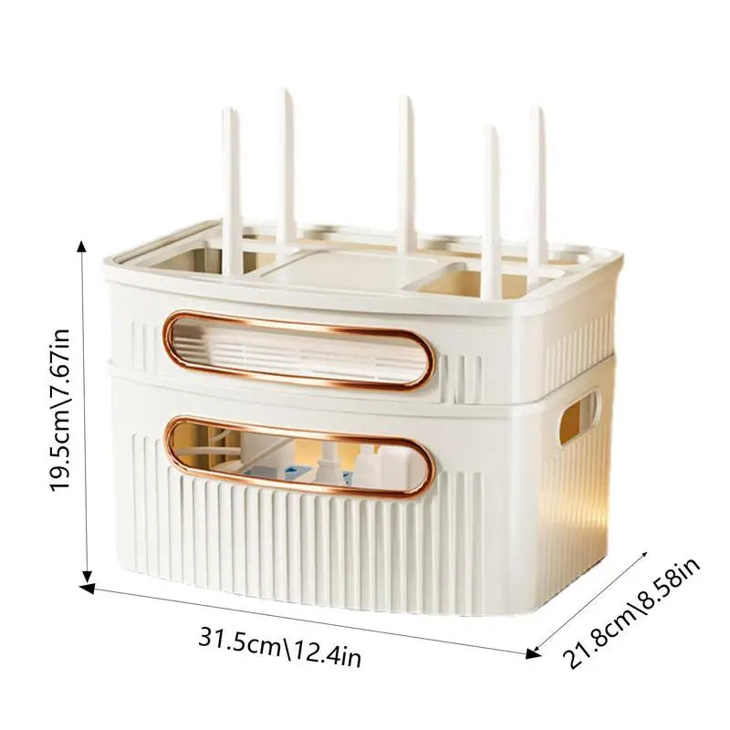Skanto | Støvtett dekorativ router lagringsboks organizer