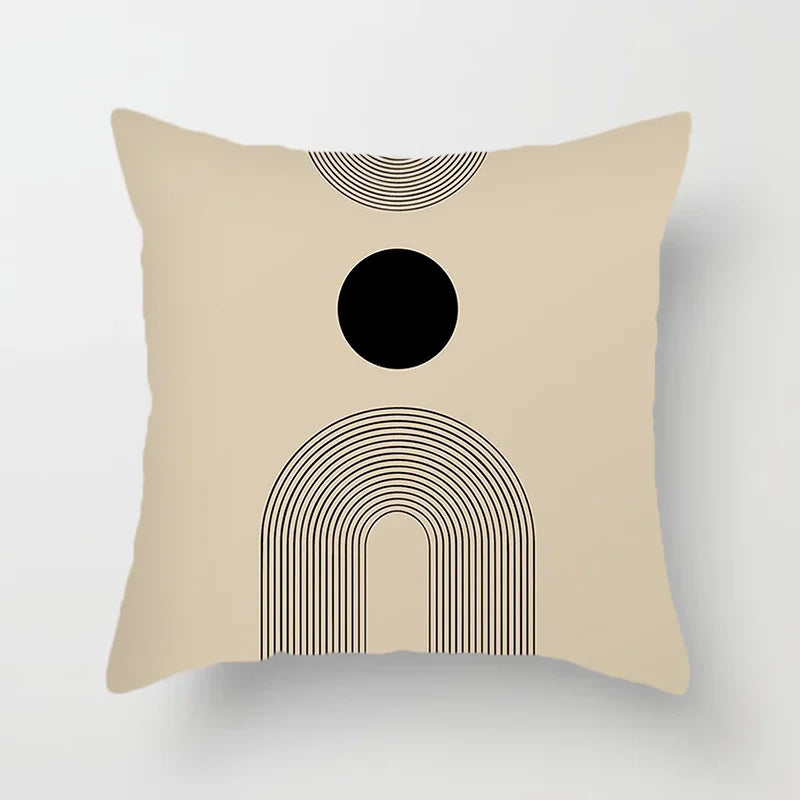 Moderne Kunst Abstrakt Mønster Dekorative Putekopper Kreativ Linje Sofa Stol Putetrekk Kaste Putekasse Hjem Kontor Dekor | Skanto