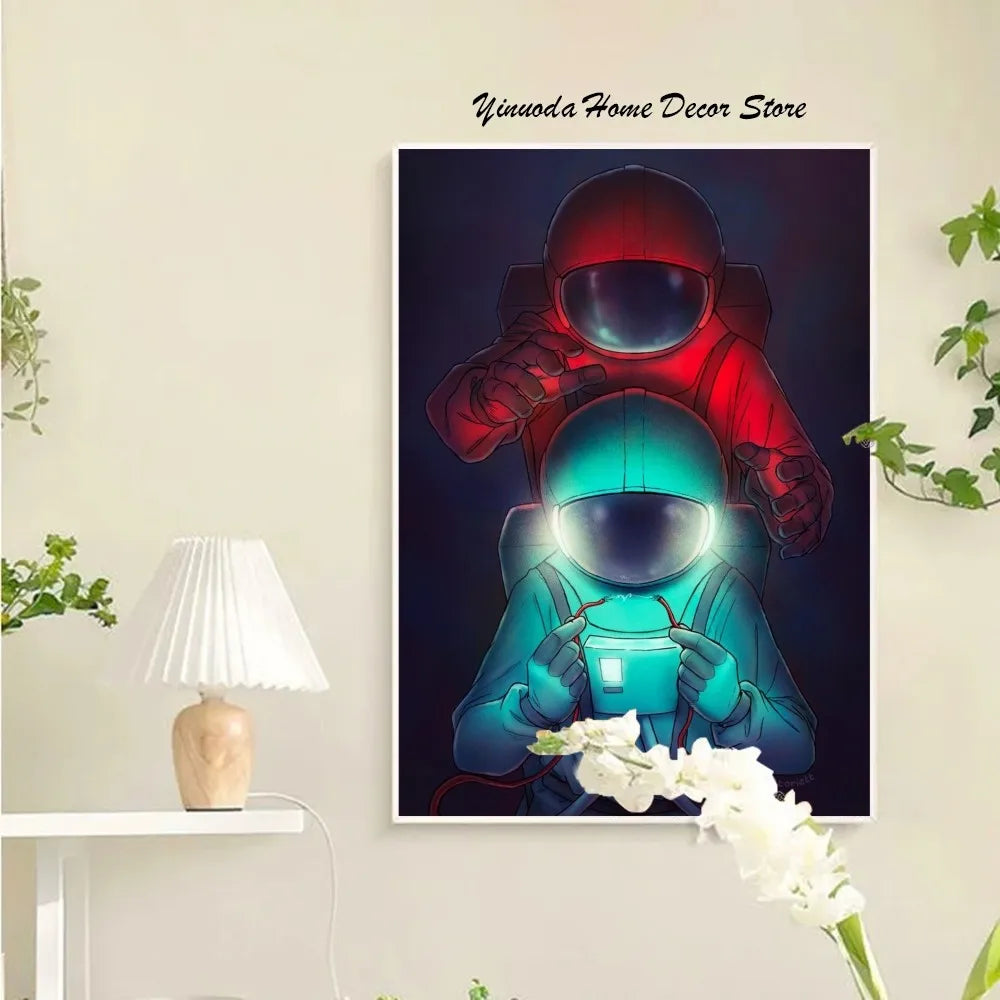 Skanto Among Us Plakat Veggkunst Hjemmeinnredning Rominnredning Digital Maleri Stue Restaurant Kjøkken Kunst
