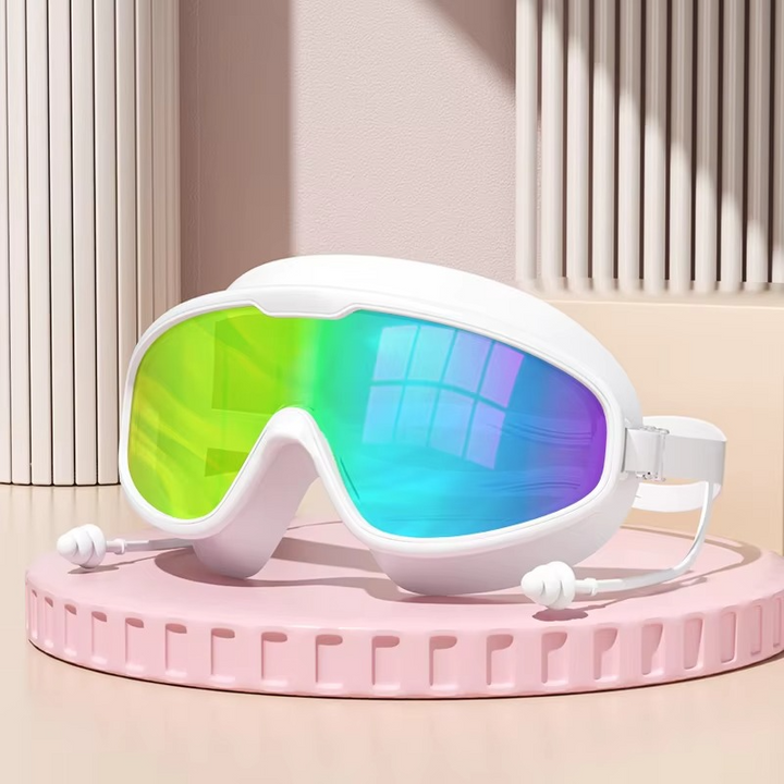 Schwimmbrille für Erwachsene mit Antibeschlagbeschichtung – Stilvolle, UV-schützende Schwimmbekleidung mit auslaufsicherer Passform