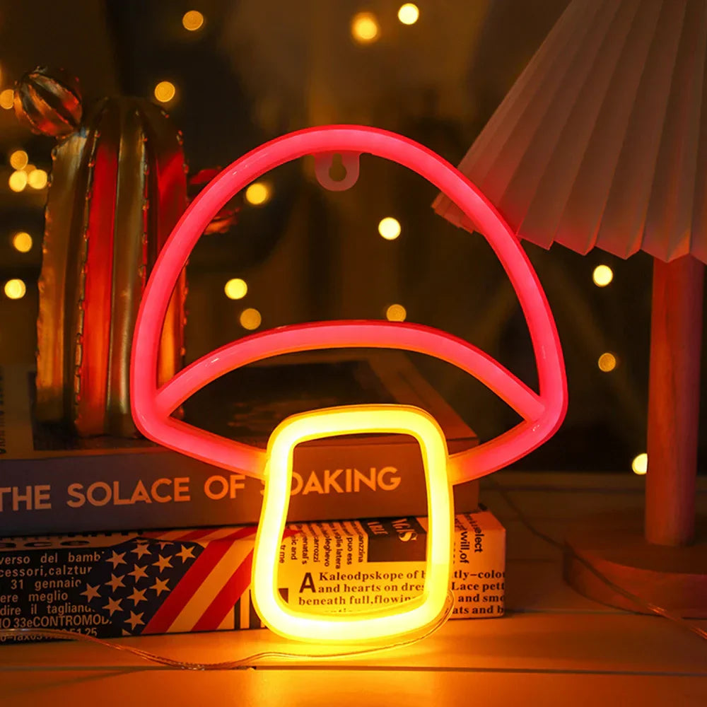 Skanto Neon Skilt – USB/Batteridrevet LED Neon Lys for Hjemmedekorasjon