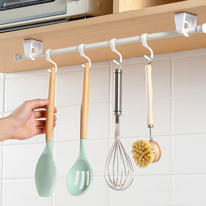 Punch-Free Handy Hook Justerbar Stangholder | Skanto