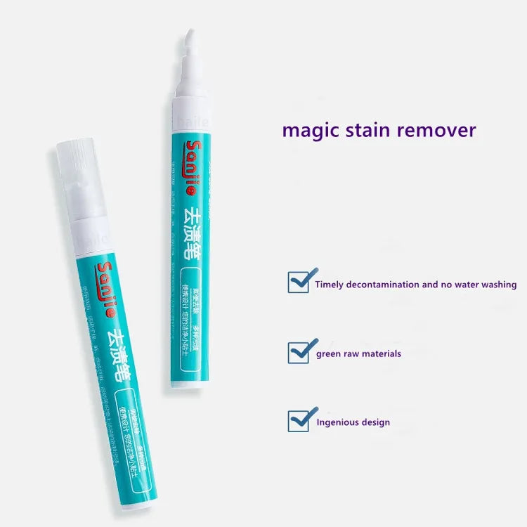 Skanto | Magic Flekkfjerner Stift - Bærbar, Vaskefri Løsning for Klesflekker, Ideell for Olje og Rødvin på T-skjorter
