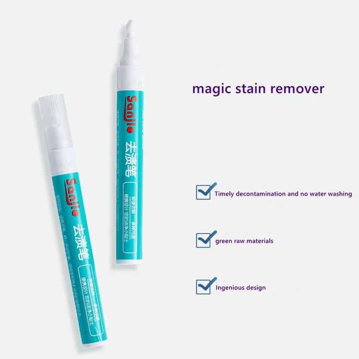 Skanto | Magic Flekkfjerner Stift - Bærbar, Vaskefri Løsning for Klesflekker, Ideell for Olje og Rødvin på T-skjorter