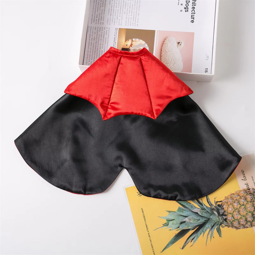 Skanto | Halloween Cape Kostyme for Katter og Små Hunder – Myk Kappe for Kjæledyr Cosplay og Høytidsfester