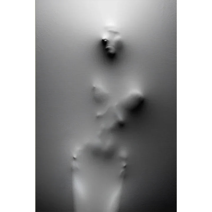 Moderne Kunst Abstrakte Spøkelsesaktige Figurer I Veggen Lerret Utskrifter Svart Hvit Vegg Kunst Plakater Bilder For Stue Soverom Kunst Dekor | Skanto