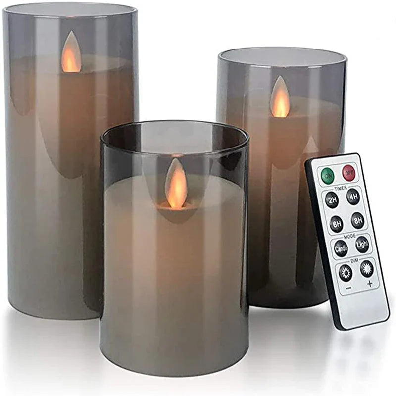 Skanto | Lumièrea | LED Lys Sett med Glass | Blinkende & Fjernkontroll | Tidtaker | Bryllup & Jul