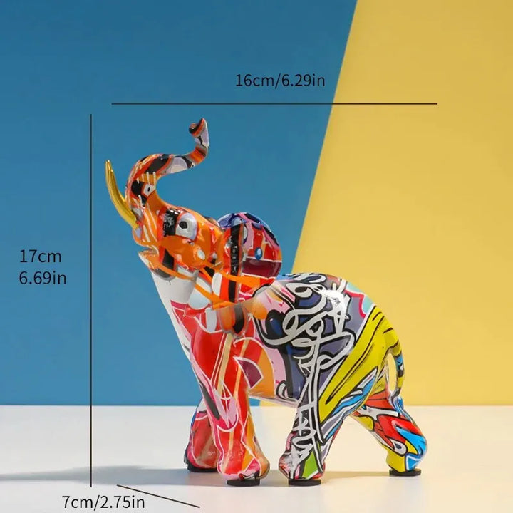 Skanto Dekor Graffiti Skanto Figurer, Harpik Fargerik Stor Skanto Statue Hjem Dekor Skulptur Kunst Skanto Statuer