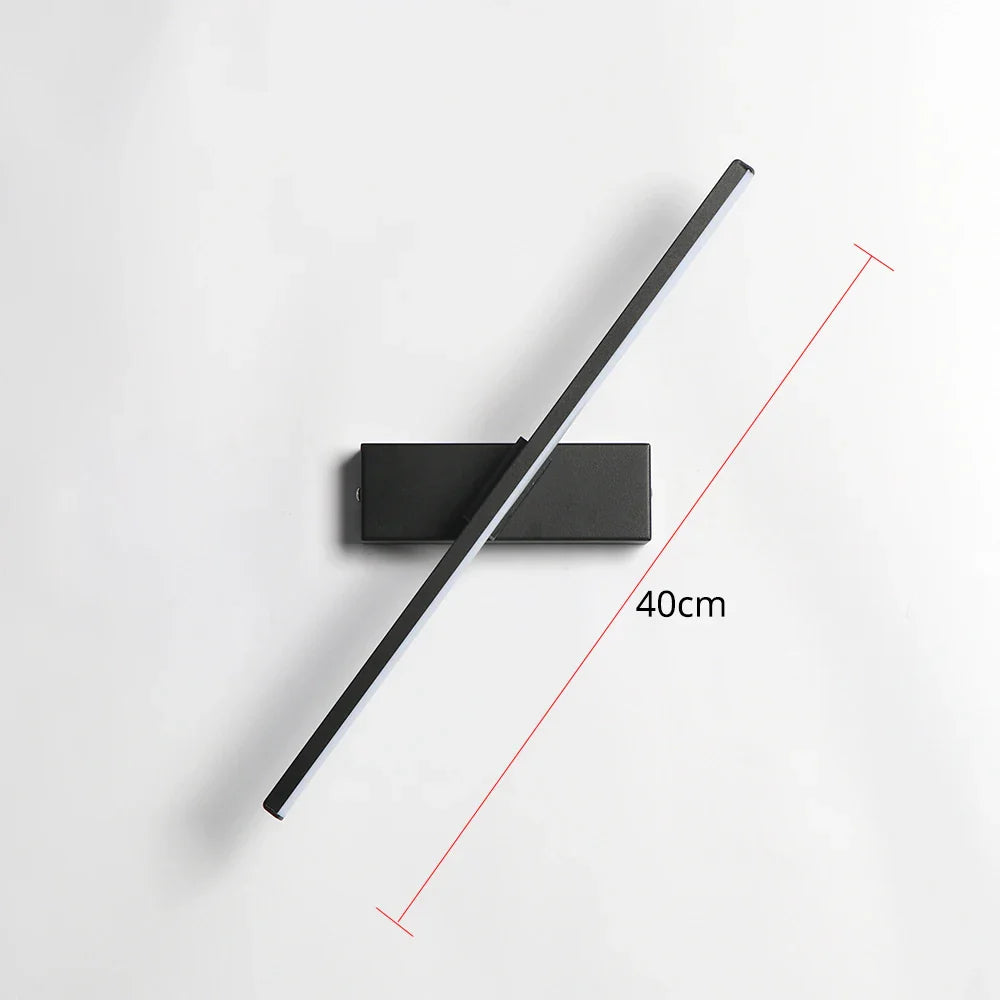 Skanto | AuroLite Justerbar LED Vegglampe | 330° Svingbar | Moderne Design for Soverom & Stue | Aluminium