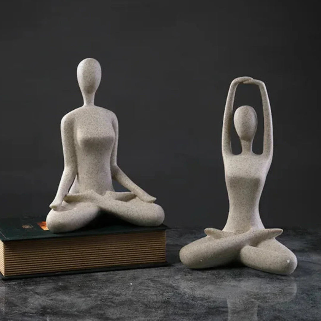 ZenJoy Kvinne i Yoga Figur – Moderne Interiørdekorasjon laget av Resin | Skanto