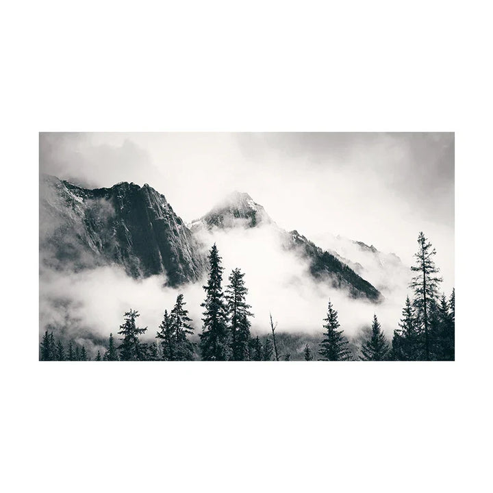 Northern Landscapes Skog Fjell Villmark Veggkunst Fine Art Lerretsutskrifter Svart Hvit Plakater For Stue Moderne Hjem Kontorinnredning | Skanto