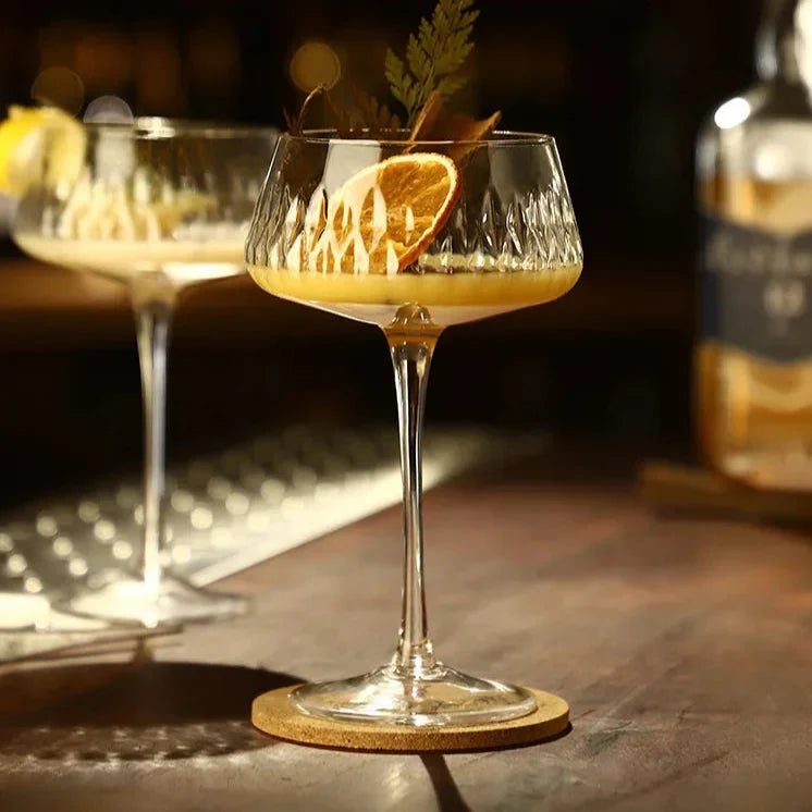 Elegant 2-delt Cocktail Coupe Sett Skanto