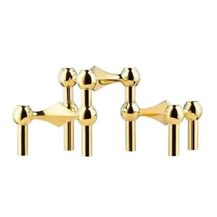 Skanto | Metall Lysestake – Modulært Molekyl Design, Bord & Dekor