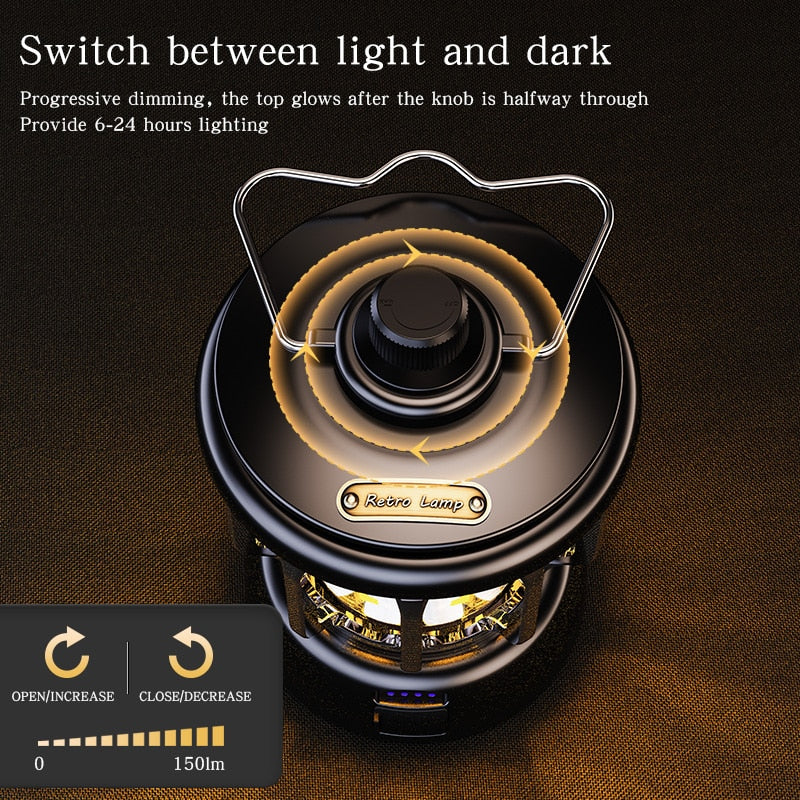 Retro Power Bank Camping LED Lampe | Skanto