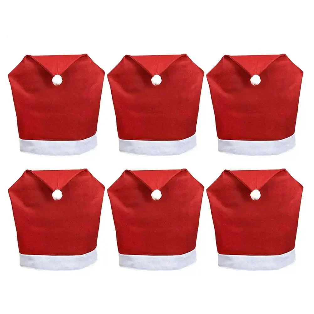 Skanto | SantaSeat Jule Stoltrekk – Sett med Dekorative Stoltrekk med Santa Design