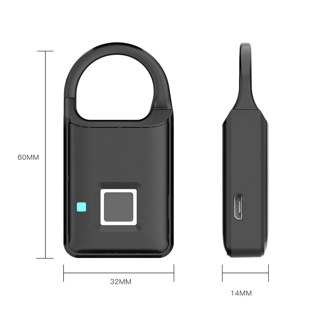 Skanto | Touch Guard Smart Fingeravtrykk Vannavstøtende Sikker Lås