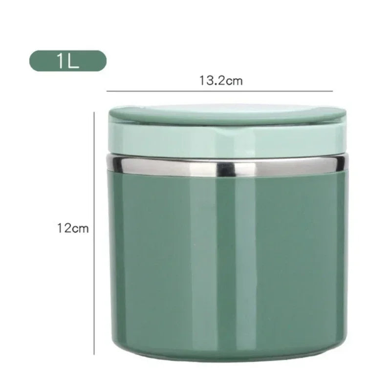 Skanto | Termo Matboks | Rustfritt Stål Isolert Beholder | 630 ml / 1000 ml | Med Håndtak & Lekkasjesikker