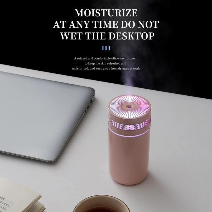 Skanto | 250ML Bærbar Bil Luftfukter - USB LED Eterisk Olje Diffuser