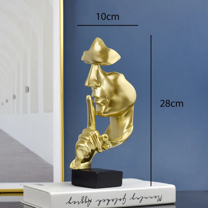 Silent Thinker Abstract Face Home Decor | Skanto