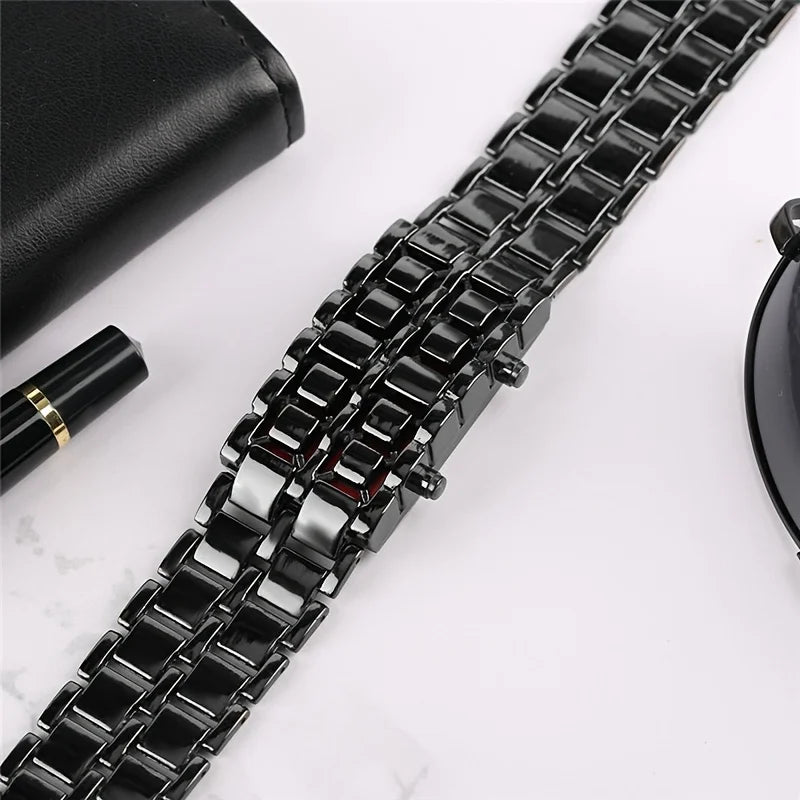 Skanto | LED Lava Digital Unik Flow Klok