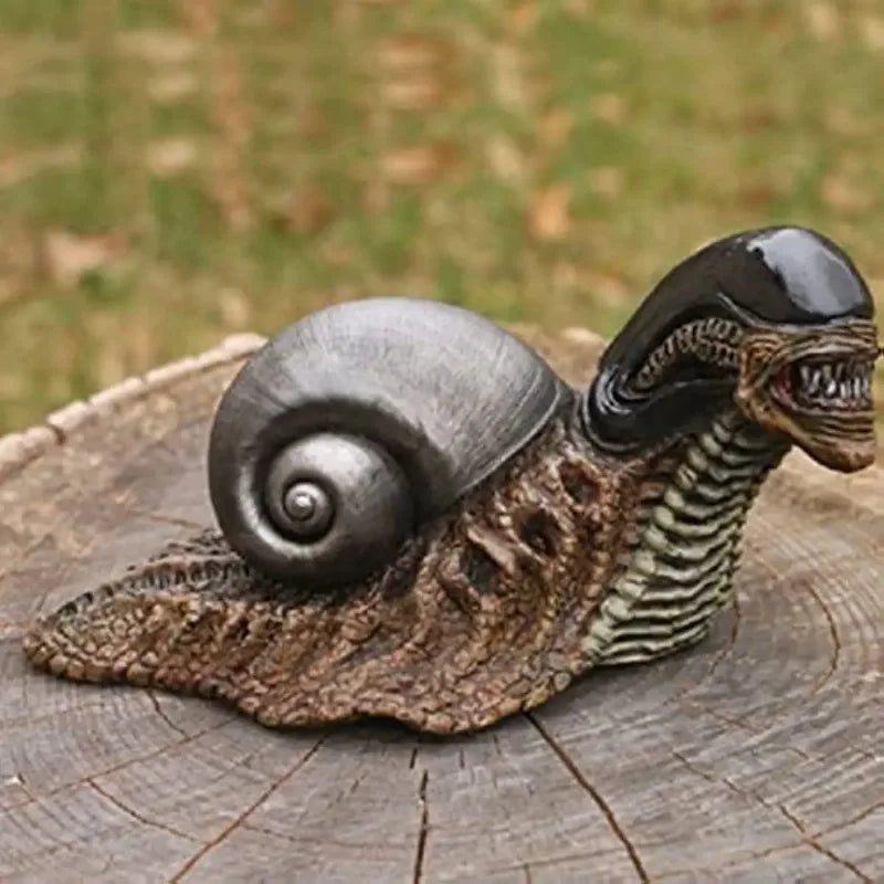 Skanto | Variasjon Snegle Statue, Resin Evil Snegle Skulptur Alien Elskerens Nye Favoritt Hjemmekontor Dekorasjon Hage Utendørs Dekorasjon