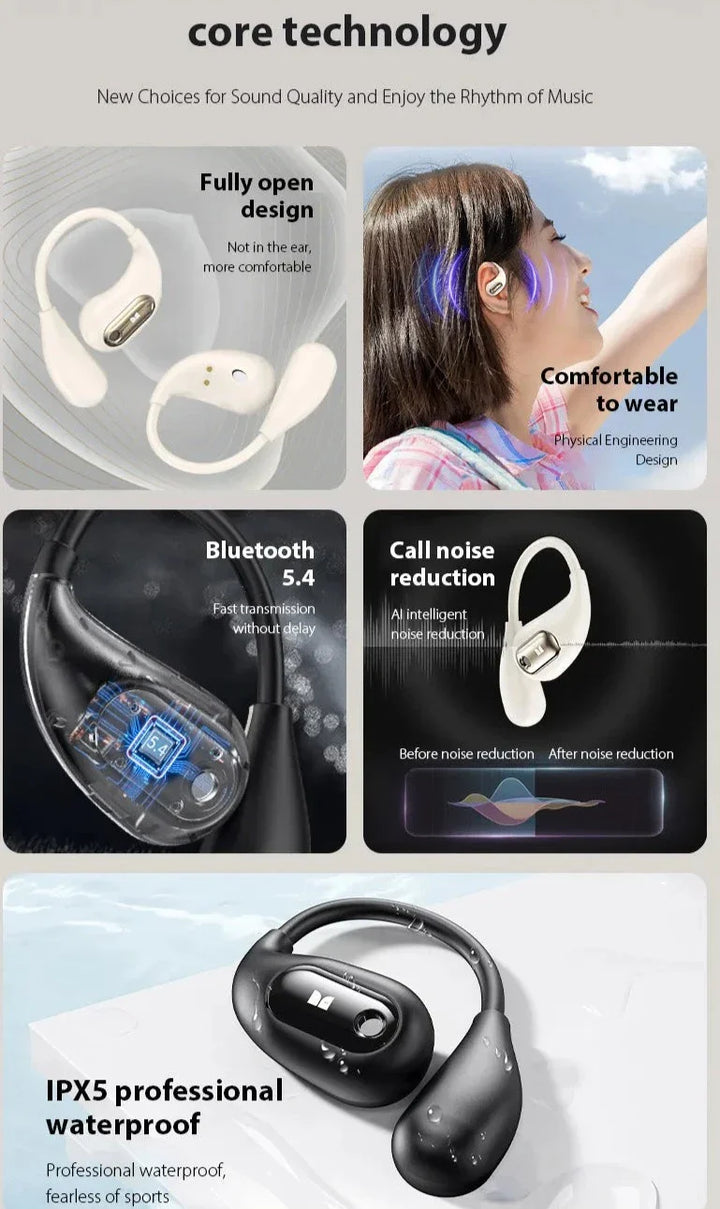 Skanto | Bone Conduction Bluetooth Touch Control Ørepropper