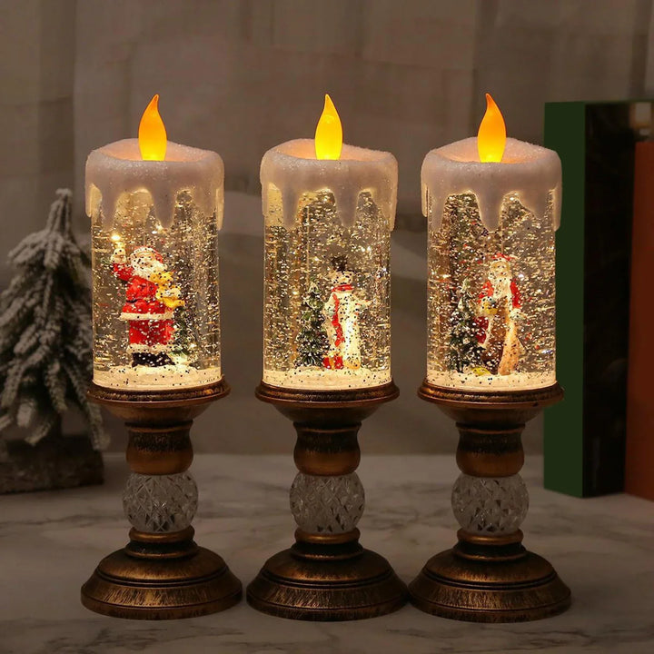 Crystal Echo Christmas Water Candle | Skanto